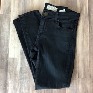 Free People Blue/Black Denim Skinny Leggings 26